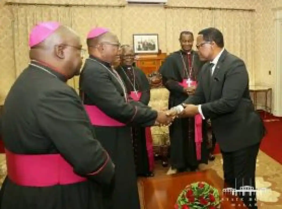 Catholic bishops meet Chakwera, mourn Chilima