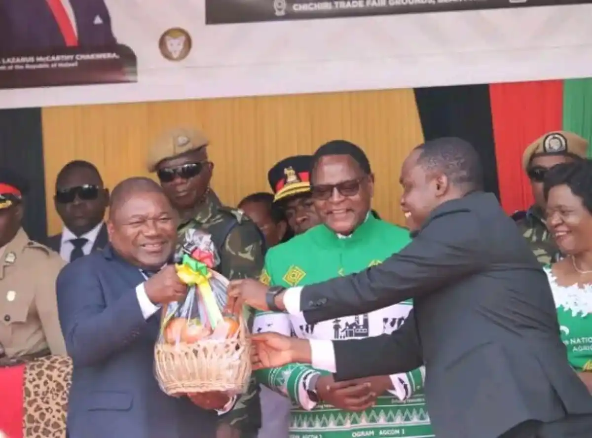 Chakwera, Nyusi open National Agriculture Fair in Blantyre