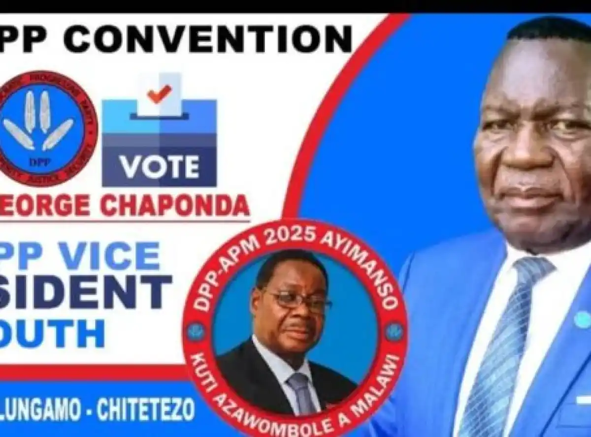 CHAPONDA THE BULLDOZER TO TAKE VP SOUTH POST