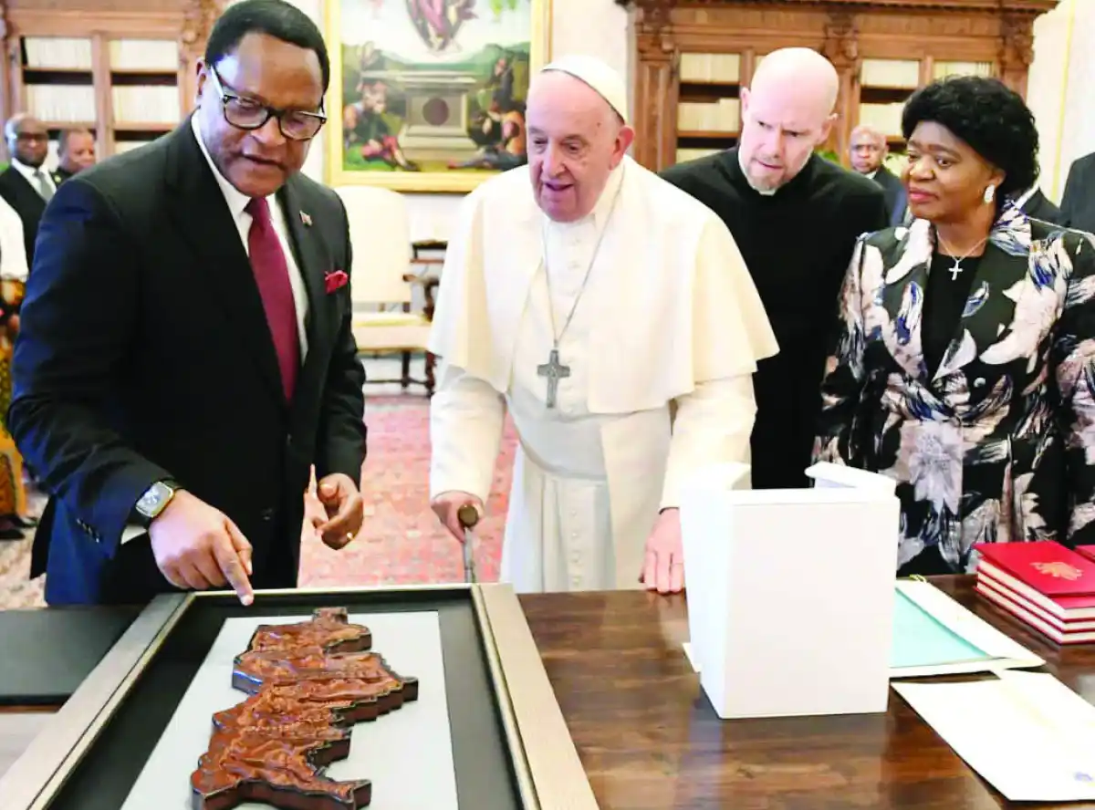 Lazarus Chakwera, Pope Francis discuss mutual relations