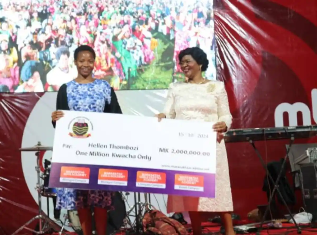 Maranatha Academy rewards two highest 2024 MSCE students with K2 million each