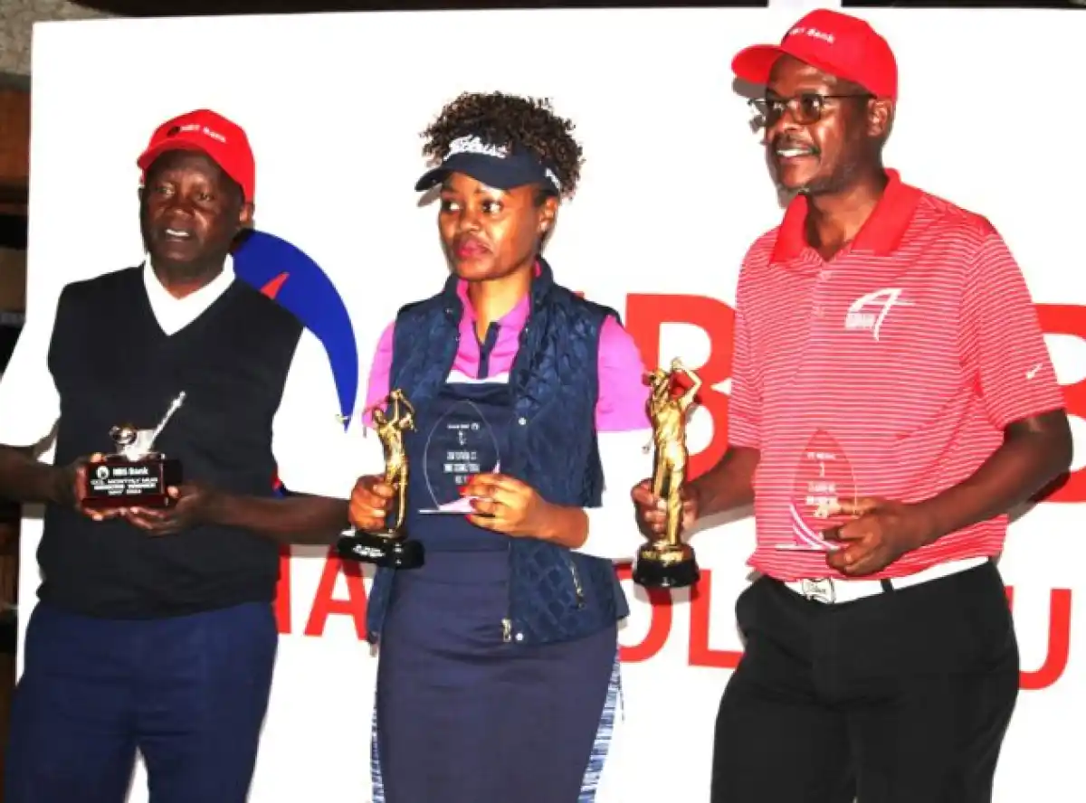 Mzanda Luhanga win NBS Bank May Golf Mug